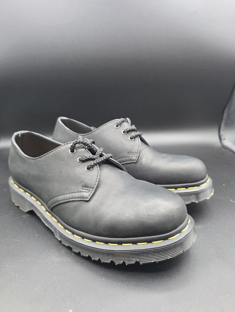 Dr. Martens 1461 Waxed Full Grain Leather Oxford Shoes.